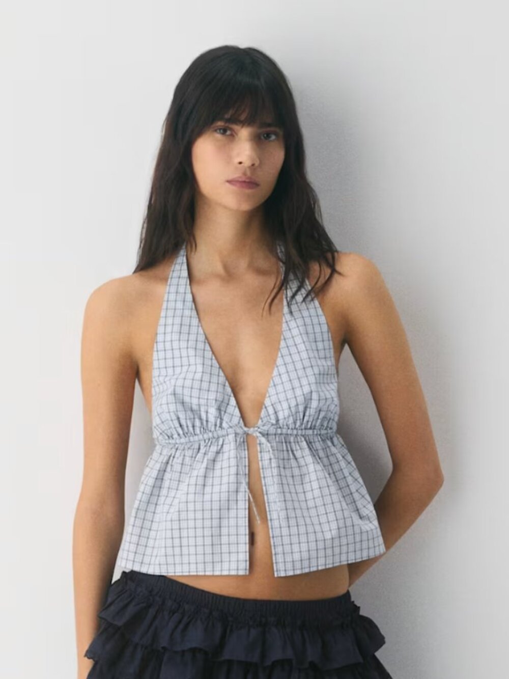 Aritzia Sunday Best Brioche Poplin Halter Top